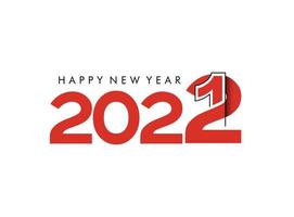 felice anno nuovo 2022 testo tipografia design picchiettio, illustrazione vettoriale.