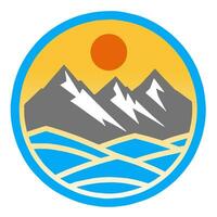 vettore logo di montagna illustrazione