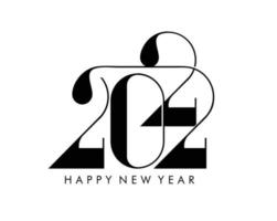 felice anno nuovo 2022 testo tipografia design picchiettio, illustrazione vettoriale.