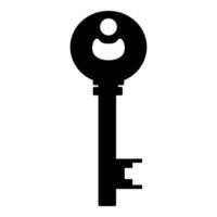 vecchio porta chiave icona isolato su bianca sfondo. vettore illustrazione per qualunque design.