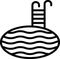 massaggio piscina vettore icona