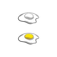 illustrazione del disegno dell'icona di vettore dell'uovo squisito