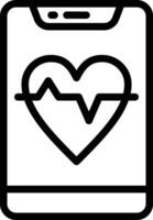 icona del vettore della frequenza cardiaca