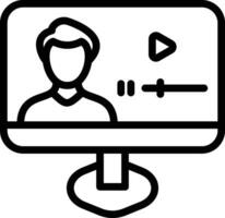 video conferenza vettore icona