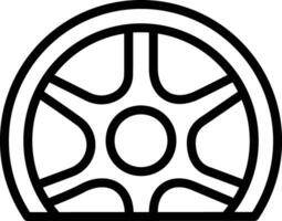 piatto pneumatico vettore icona