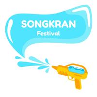 Impressionante Festival di Songkran vettore