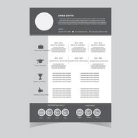 professionale CV curriculum vitae modello design e carta intestata copertina lettera vettore