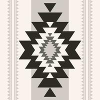 sud-ovest navajo monocromatico grigio modello. etnico sud-ovest geometrico forma senza soluzione di continuità modello. tradizionale nativo americano modello uso per tessile, casa decorazione elementi, tappezzeria, eccetera. vettore