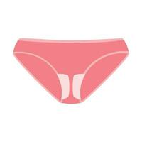 donna rosa mutandine con mestruazione pad. mutande. vettore illustrazione