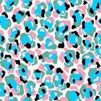 modello senza cuciture leopard.animal fur flat abstract style.skin spot artistico form.vector illustrazione. vettore