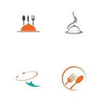 modello di progettazione dell'illustrazione vettoriale del logo del ristorante