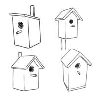 birdhouse vettore schizzo