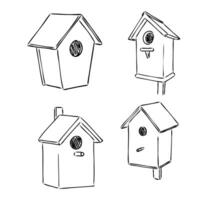 birdhouse vettore schizzo