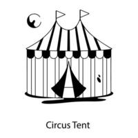 di moda circo tenda vettore