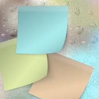 Raccolta di note adesive colorate vettore