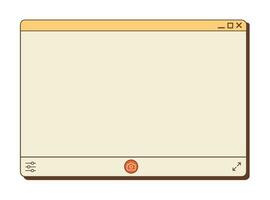 vettore y2k foto cabina finestra. nostalgico ui. retrò computer interfaccia. foto App disposizione. del desktop telecamera applicazione. vettore piatto stile illustrazione.