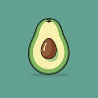 carino avocado vettore illustrazione