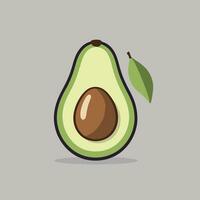 carino avocado vettore illustrazione