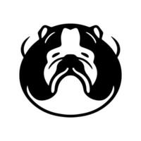 bulldog logo design icona simbolo vettore illustrazione.