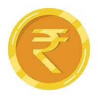illustrazione di indiano rupia moneta vettore