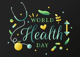 Vettore di giornata mondiale della salute