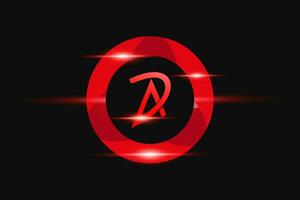 dd rosso logo design. vettore logo design per attività commerciale.