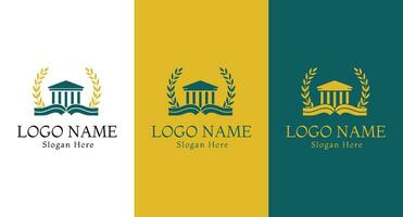 formazione scolastica logotipo concetto. logo design modello. vettore illustrazione.