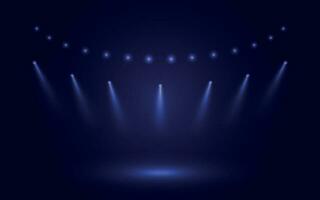 astratto sfondo stadio palcoscenico sala con panoramico luci vettore