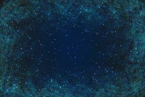 astratto blu sfondo. poligonale Basso poli wireframe illustrazione sembra piace stelle nel il nero notte cielo nel spase o volante bicchiere frammenti. digitale ragnatela, Internet design vettore