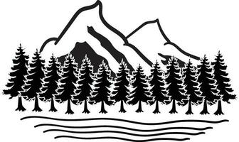 montagna logo modello design vettore illustrazione
