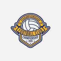 pallavolo logo distintivo e etichetta vettore