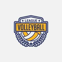 pallavolo logo distintivo e etichetta vettore