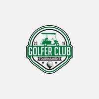 golf logo distintivo e etichetta vettore