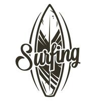 Surf tavola ornamento grafico fare surf Hawaii tavola vettore