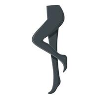 gambe collant icona cartone animato vettore. calza signora vettore