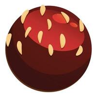 autunno autunno latte icona cartone animato vettore. torta caramella palla vettore