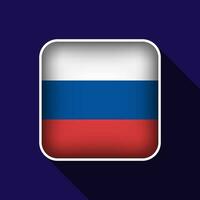 piatto Russia bandiera sfondo vettore illustrazione