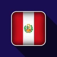 piatto Perù bandiera sfondo vettore illustrazione
