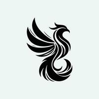 Fenice uccello logo modello vettore icona illustrazione design