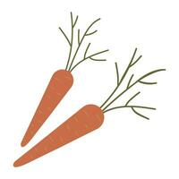 carota verdura fresco icona, vettore illustrazione disegno, grafico piatto stile