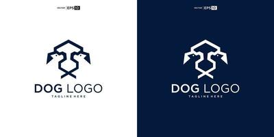 Casa cane logo design ispirazione vettore