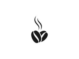 caffè logo vettore illustrazione. caffè fagioli vettore icona