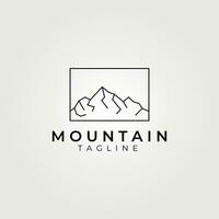 montagna schema logo vettore Vintage ▾ illustrazione design