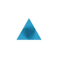 astratto triangolo logo modello design vettore