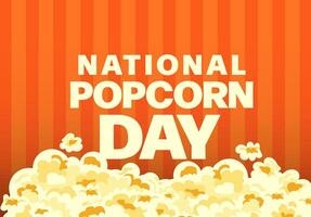 nazionale Popcorn giorno vettore illustrazione su gennaio 19, vettore illustrazione design.