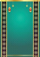 lusso islamico telaio trasparente sfondo per islami Festival milad un nabi o Ramadan kareem vettore