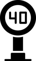 velocità cartello creativo icona design vettore