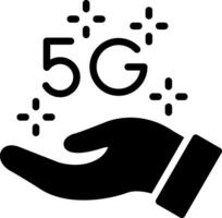 5g creativo icona design vettore