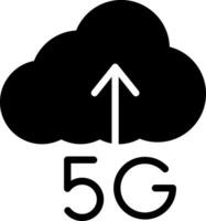 5g caricare creativo icona design vettore