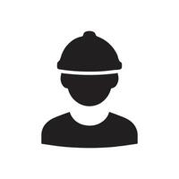 vettore icona per un' costruzione lavoratore